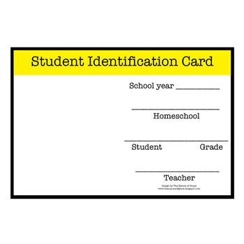 printable homeschool student id card bankhomecom