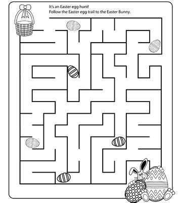 easter mazes easter worksheets easter crafts easter activities