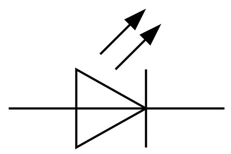 led schematic symbol clipart