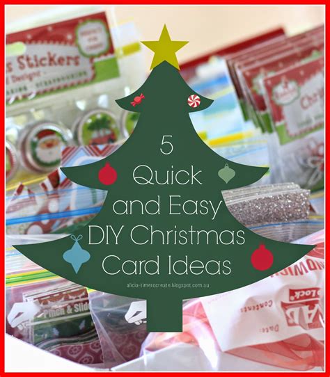 quick  easy diy christmas card ideas