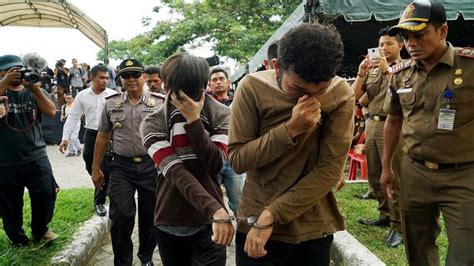Indonesian Men Caned For Gay Sex In Aceh Indonesia Steps