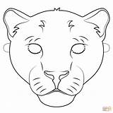 Pantera Panther Maska Maske Jaguar Maschera Kolorowanka Puma Druku Ausmalbild Czarna Kolorowanki Przedszkole sketch template