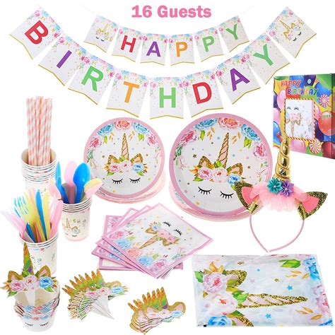 unicorn party supplies  pcs unicorn themed birthday party