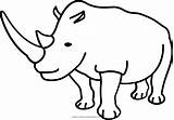 Nashorn Rinoceronte Rhino Colorare Clipartmag Ultracoloringpages sketch template