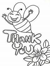 Thank Coloring Printable Cards Card Pages Bee Workers Print Children Medical Care Health Fold sketch template