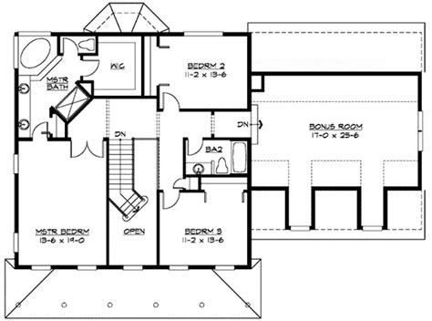 bonus room  garage jd architectural designs house plans
