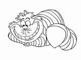 Alice Wonderland Cheshire Cat Drawing Coloring Pages Chesire Characters Disney Draw Easy Cartoon Colouring Visit sketch template