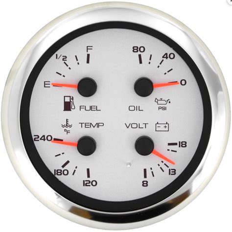 multi function gauge   rpm gauge set ac dc marine
