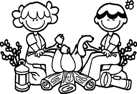 camping coloring pages coloringrocks
