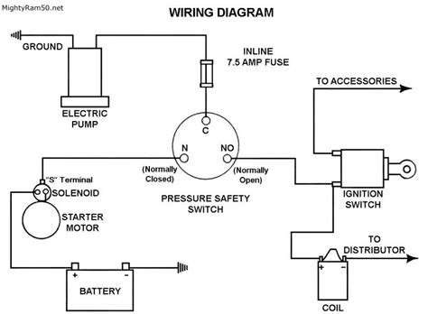 technical oil pressure safety switch wiring   hamb