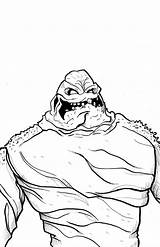 Coloring Clayface Pages Dc Comics sketch template