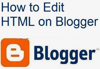 edit html  blogger