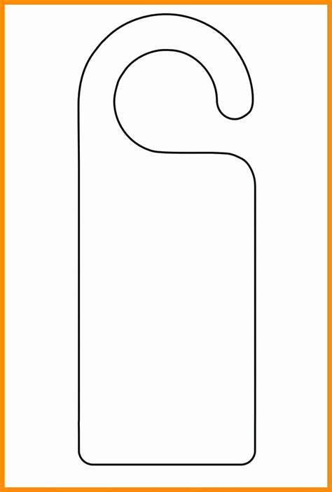 printable door hanger template