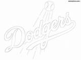 Dodgers sketch template