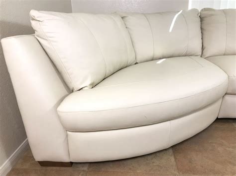leather white cream ikea vreta  piece sectional sofa