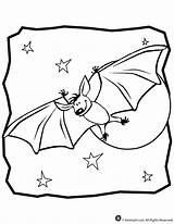 Coloring Pages Bat Nocturnal Animals Animal Activities Jr Color Popular Kids Library Clipart Print Coloringhome sketch template