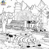 Coloring Thomas Pages Island Friends Misty Percy Printable Train Color Rescue Ben Bill Kids Mill Woodland Islet Engine Tank Clipart sketch template