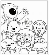 Coloring Pororo Pages 색칠 공부 Forkids 출처 Kids Sheet sketch template