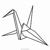 Origami Coloring Paper Pages Crane Line Size Getcolorings Print Printable Template Vippng sketch template