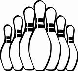 Bowling Pinclipart sketch template
