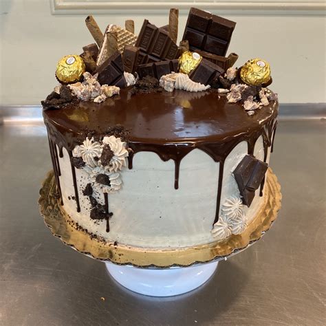 chocolate decadence drip cake chrusciki bakery