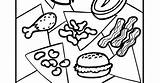 Protein Coloring Pages Food Getcolorings Safety sketch template