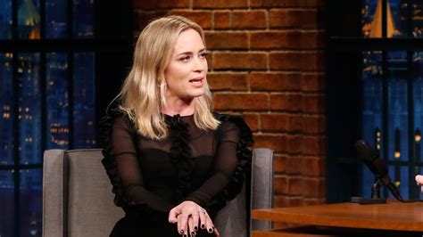 Watch Late Night With Seth Meyers Interview Emily Blunt Reveals Who