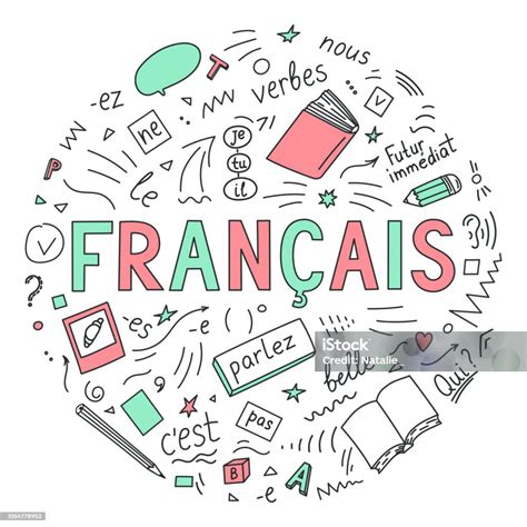 ilustracion de francais  mas vectores libres de derechos de frances frances aprender clase