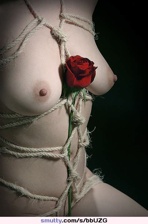 Beautiful Bdsm Body Rope Rose Bound Erotic Lovely