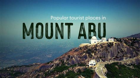 popular tourist places  mount abu