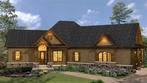 hip roofed ranch home plan ge architectural designs house plans