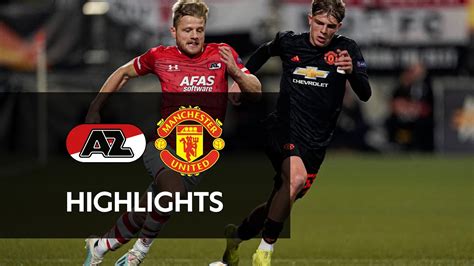 highlights az manchester united europa league youtube