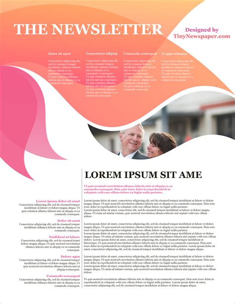 printable newsletter templates examples lucidpress gambaran