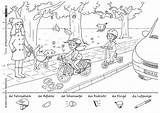 Verkehrserziehung Fahrrad Verkehr Vorschule Grundschule Sachunterricht Radtke übungen Illustratorenfuerfluechtlinge sketch template