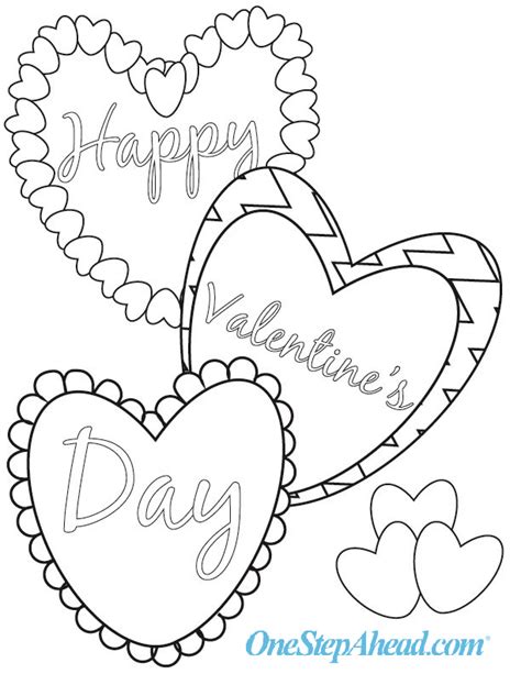 happy valentines day  kids printable coloring sheet  valent