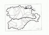 Castilla Leon Mapa Rios Mudo Mapas Reproduced Mudos sketch template