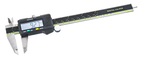digital vernier caliper measures  milimiters  inches  calibration large digital
