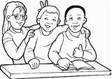Coloring School Pages Kindergarten Kids Children Worksheets Child 4t Gif Comments Coloringhome Popular sketch template