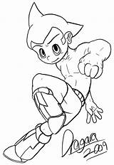Astro Boy Astroboy Clipart Cartoons Library Coloring Line sketch template