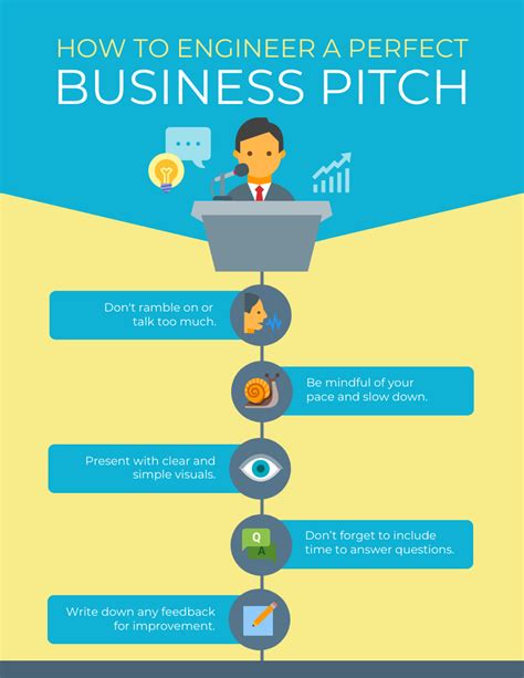 engineer  perfect business pitch venngage