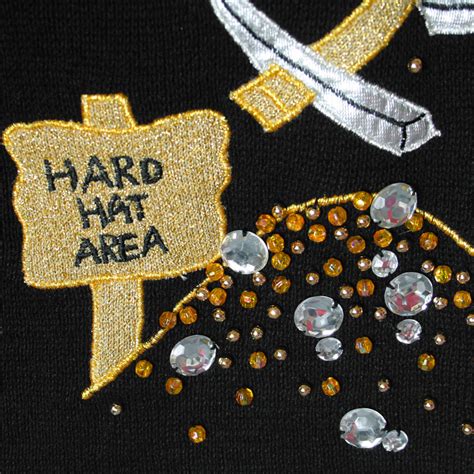gold digger tacky ugly gem sweater the ugly sweater shop