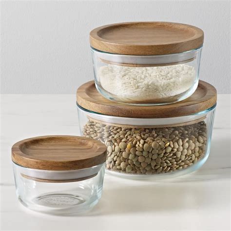 Pyrex Simply Store 6 Piece Glass Storage Container Set Clear In 2020