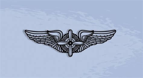 usaf flight engineer wings silhouette  earned etsy