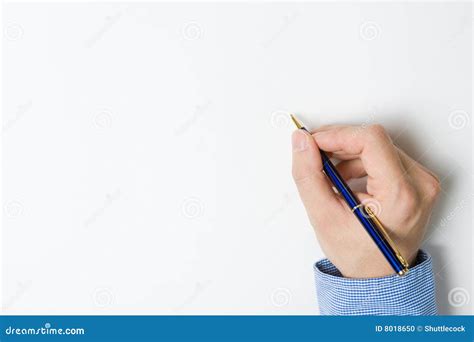 person writing  paper stock photo image