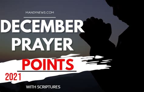 december prayer points  scriptures