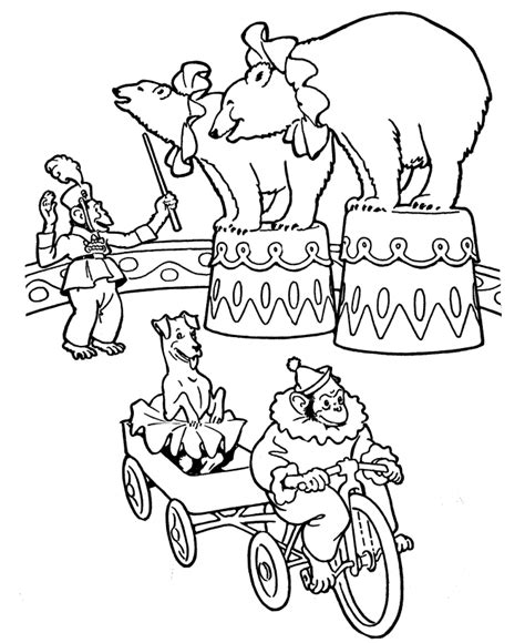 circus coloring pages coloring home