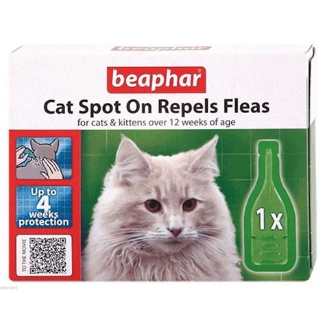 beaphar cat flea repellent spot  treatment pet connection