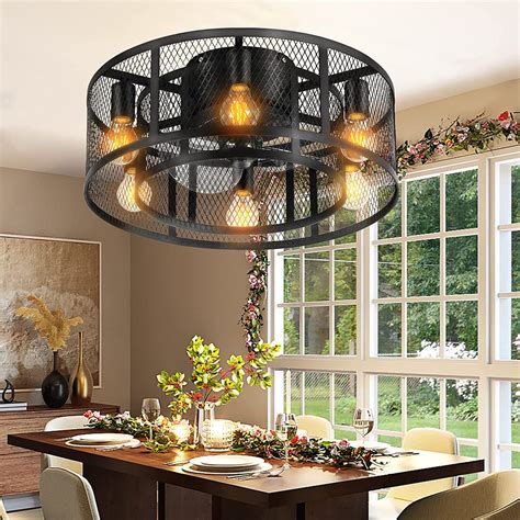 dcm caged ceiling fan  lights  light  profile fans ceiling