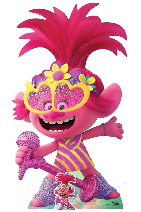 princess poppy singing official trolls world  lifesize cardboard