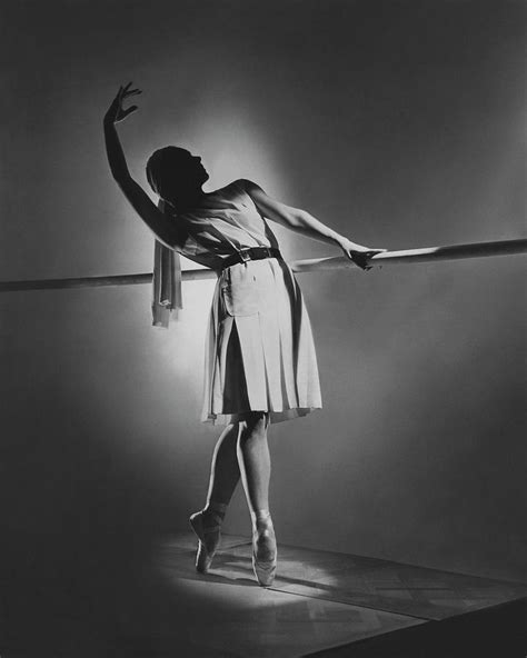 irina baronova at the barre photograph by horst p horst fine art america